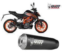 Terminale di scarico slip-on MIVV X-M1 Black Inox kat KTM 390 DUKE 2021 > 2023