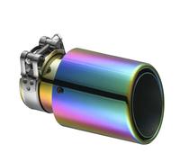 Terminale di Scarico Terminale Di Scarico Per Marmitta In Acciaio Inossidabile Per Auto Universale A Crimpare Con Decorazione Multicolore tubo di scarico(63mm-76mm)