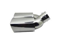 Terminale Di Scarico Terminale Di Scarico Universale A Doppia Uscita Terminale Di Scarico Posteriore Terminale Di Scarico Quadrato In Acciaio Inox Terminali(S Curved)