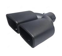 Terminale Di Scarico Terminale Di Scarico Universale A Doppia Uscita Terminale Di Scarico Posteriore Terminale Di Scarico Quadrato In Acciaio Inox Terminali(Matte Black Straight)