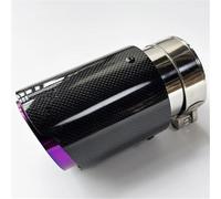 Terminale di Scarico Terminale Scarico Auto In Fibra Carbonio Lucido Viola In Acciaio Inox Tubo Marmitta Per Tutte Tubo Suono Marmitta(ID 51-OD 101)