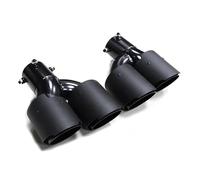 Terminale di Scarico Terminale Scarico In Fibra Carbonio Auto Tubo Per BMW G20 G21 320d 330i 325i 2020+ Ugello 63mm Turbo Fischio(Carbon Fiber D)