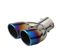 Terminale Di Scarico Terminale Scarico Posteriore Universale Da 63 Mm Auto Con Doppia Punta In Acciaio Inossidabile Spesso Marmitta Auto. Terminali(B curl)