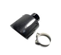 Terminale di Scarico Terminali Scarico Ovali Inclinati Neri In Carbonio Terminale Lucido Per Tubi Universali In Turbo Fischio(51-115)