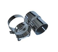 Terminale di Scarico Tubo di Punta Adattatore Riduttore Per Tubo Di Scarico Universale Per Auto E Moto In Acciaio Inossidabile Marmitta Saldato(I.D 63.5MM-70MM)