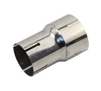 Terminale Di Scarico Tubo Di Raccordo Riduttore Di Scarico Standard In Acciaio Inossidabile Universale Per Auto, 63 Mm, Diametro Esterno 73/76/79 Mm Terminali Di Scarico Per Auto(OD 63-66mm)