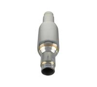 Terminale di Scarico Tubo Di Scarico Silenziatore 2 Pollici Silenziatore Marmitta Risonatore Universale Auto Scarico Coda Punta(Silver B)