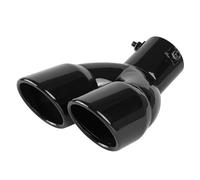Terminale di Scarico Universale da 63 Mm in Acciaio Inox per Terminali di Scarico Posteriori Accessori per Auto(Nero)