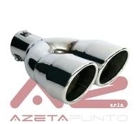 terminale di scarico universale doppio auto ts-22 in acciaio inox 36-54 mm pilot