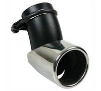 Terminale di scarico universale in acciaio inox LAMPA 60045 per scarico curvo