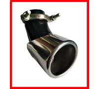 terminale di scarico universale per auto diametro 75 regolabile inox sportivo