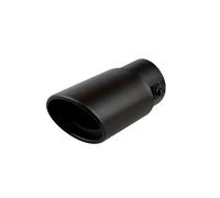 Terminale Di Scarico Universale Per Auto, In Lega Di Alluminio, Rotondo, Nero, Terminale Di Scarico Posteriore Uscita Posteriore Tailpipe(Black Straight)