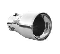 Terminale di scarico universale per sport, tuning, effetto acciaio inossidabile, rotondo, fino a 51 mm, cromato AutoHobby