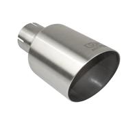 Terminale di scarico universale, punta del silenziatore, rotonda, 100 mm, lunghezza 120 mm, diametro di montaggio 55 mm