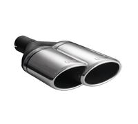 Terminale di Scarico Universale Punta Silenziatore Ovale Lunghezza 220mm Mont...