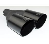 Terminale di scarico universale punta silenziatore rotonda 76 mm lunghezza 12...