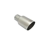 Terminale di Scarico Universale Punta Silenziatore Tonda 80mm Lunghezza 120mm...