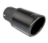 Terminale di scarico universale punta silenziatore tondo 100 mm lunghezza 120 mm