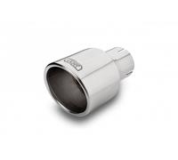 Terminale di scarico universale punta silenziatore tondo 100 mm lunghezza 120 mm
