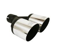 Terminale di scarico universale punta silenziatore tondo 100 mm lunghezza 200 mm