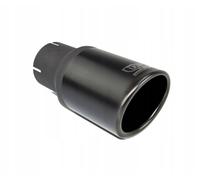 Terminale di scarico universale punta silenziatore tondo 70 mm lunghezza 120 mm