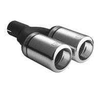 Terminale di scarico universale punta silenziatore tondo 80 mm lunghezza 160 mm