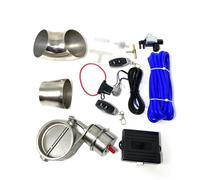 Terminale di Scarico Valvola Controllo Dello Scarico Da 2''/2.5''/3'' Attuatore Vuoto Tipo Chiuso + Telecomando Wireless + Tubo A Gomito Turbo Fischio(2.5Inch-63MM)