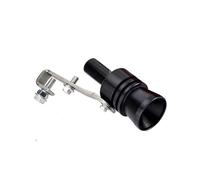 Terminale Dispositivo Universale Per Il Simulatore Del Fischio Turbo Dell'auto Di Rimontaggio Veicolo Marmitta Tubo Scarico Auto Scarico(Nero)