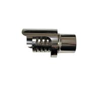 Terminale Fumaiolo pellet innesto M maschio canna fumaria acciaio inox (D 100mm)