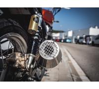 Terminale GPR Ultracone Inox Cafè Racer per Yamaha Sr 250 compatibile 85-96