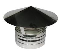 DIANKAMIN 412-466-150 Terminale in Acciaio per canne fumarie 150mm, Multicolore