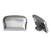 Terminale in ottone cromato per corrimano 55 mm x 35 mm Cromo