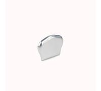 Terminale in ottone cromo-satinato per corrimano 62 mm x 45 mm Cromo
