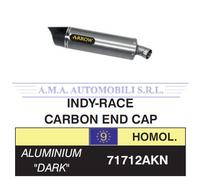Terminale Indy Race allum. Dark fond.carby Honda CBR 600 RR 2009 2010 2011 2012