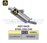 Terminale Indy Race alluminio con fondello inox Ducati Desert X 950 2022 2023