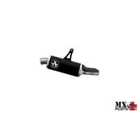 TERMINALE INDY RACE ALLUMINIO DARK" CON FONDELLO INOX" HONDA XL 750 TRANSALP ...