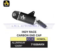 Terminale Indy Race alluminio Dark fond. carby Ducati Monster 937 2021 2022 2023