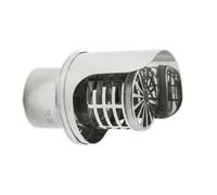TERMINALE INOX MODELLO ORIZZONTALE Ø 80 MM per tubi canna fumaria stufa pellet