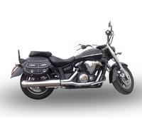 Terminale Inox Oval Bomb per Yamaha Xvs 1300 Midnight Star 06-14 Omologato