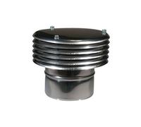 TERMINALE LAMELLARE ACCIAIO Diam 130 Canne Fumarie Acciaio Cappelli Zincati