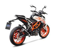 TERMINALE LEOVINCE GP ONE INOX OPACO INOX PER KTM DUKE 390 2017-2018