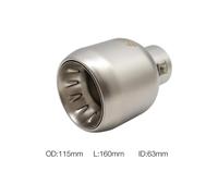 Terminale Marmitta Ø63mm Inox Satinato Universale Simoni Racing