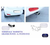 TS-33 Terminale di scarico auto in acciaio inox lucidato