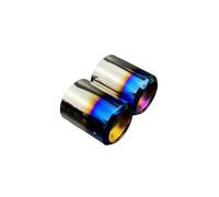 Terminale Marmitta Terminale Scarico Acciaio Inox Compatibile con Ford Per Kuga 2013-2019, Copertura Muffler Griglia Coda Styling Esterno 2 Pezzi