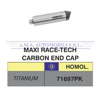 Terminale Maxi Race-Tech Appr. titanio fond.carb BMW K 1200R 2005 2006 2007 2008