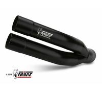 Terminale Scarico Mivv Double Gun Acciaio Nero Suzuki Gsr 750 2011 > 2016