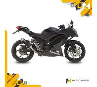 Terminale MIVV GP per Kawasaki Ninja 300 13-16 Slip-On Inox nero K.038.LXB