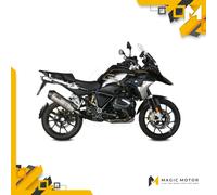 Terminale MIVV Oval per BMW R 1250 Gs/Adventure 19-23 Slip-On Titanio B.034.LNC