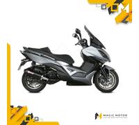 Terminale MIVV Oval per Kymco Xciting 400i 13-18 Slip-On nero c.Carb O.010.LVC
