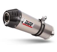 Terminale Scarico MIVV Oval Titanio Carbon cap kat BENELLI TRK 502 X 2018 > 2023